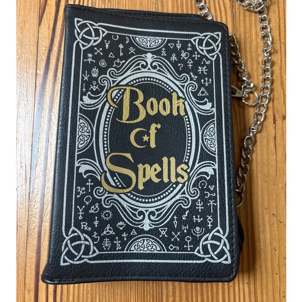 Spirit Halloween Book of Spells Purse Women Black Goth Novelty Bag SIZE OS